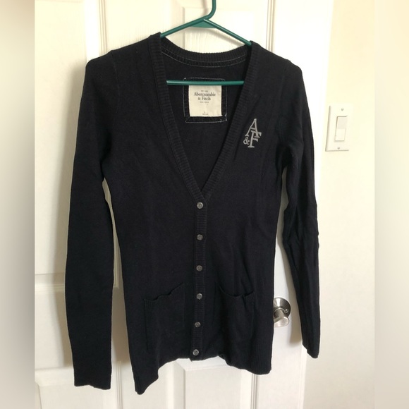 AF gently worn collegiate style cardigan, L, slim fit - Picture 2 of 3